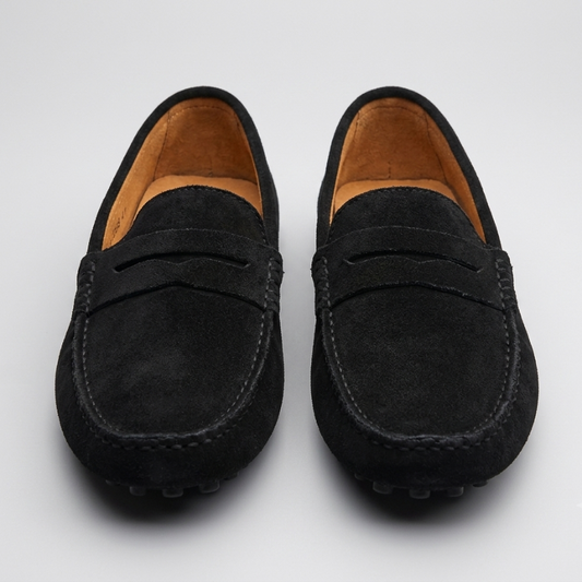 Mocassin Penny Daim Noir