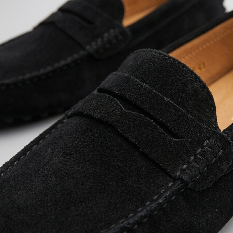 Mocassin Penny Daim Noir