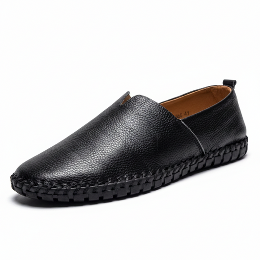 Espadrille Cuir Noir