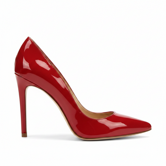 Escarpins talon aiguille rouge - vue gauche
