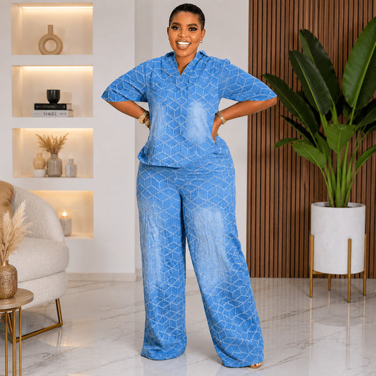Ensemble Denim Deux Pièces