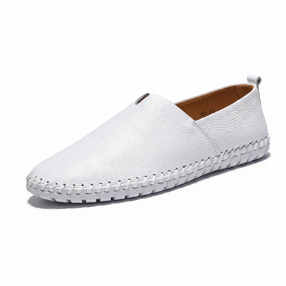 Espadrille Cuir Blanc
