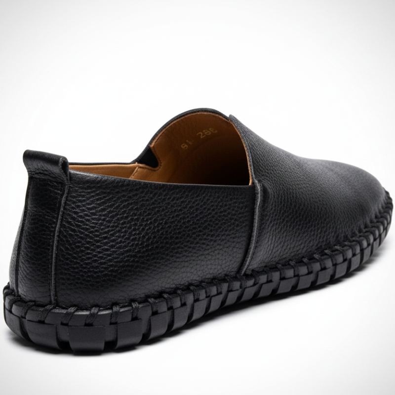 Espadrille Cuir Noir