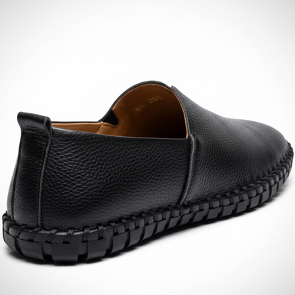 Espadrille Cuir Noir