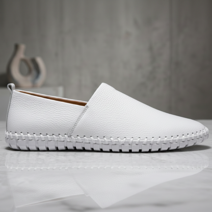 Espadrille Cuir Blanc