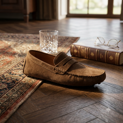 Mocassin Penny Daim Camel