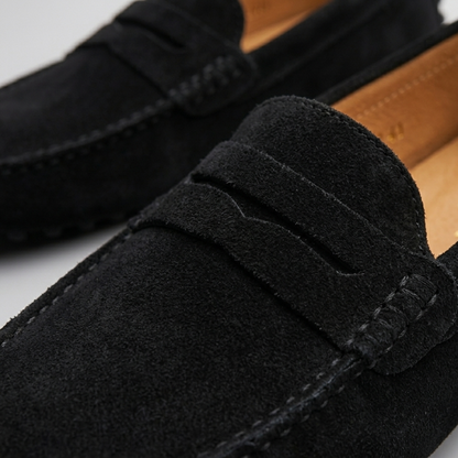 Mocassin Penny Daim Noir