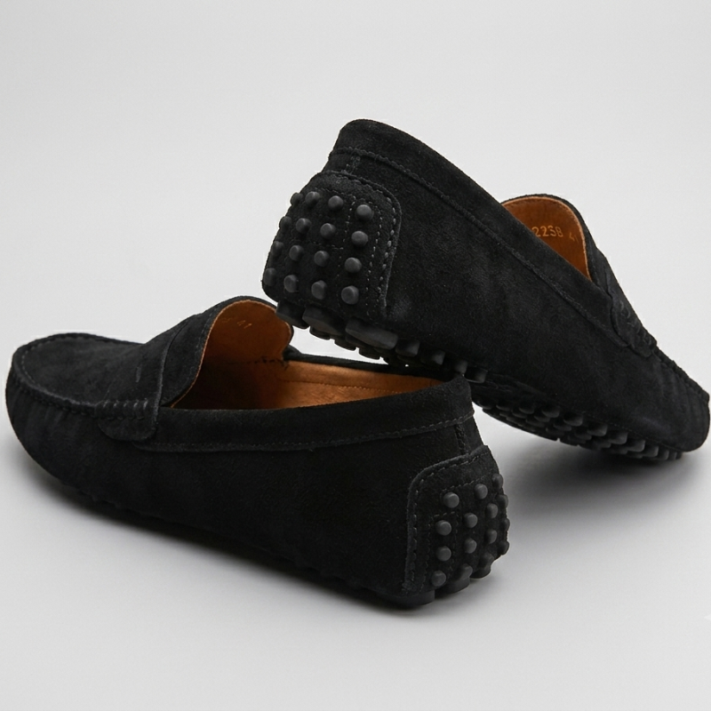 Mocassin Penny Daim Noir