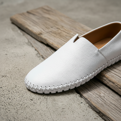 Espadrille Cuir Blanc