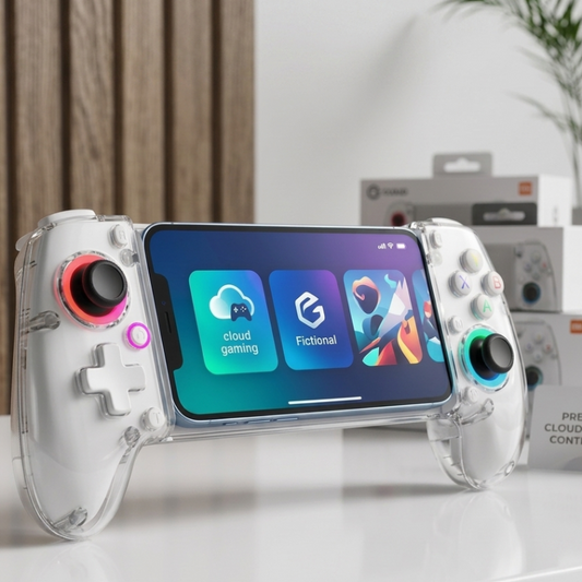 Manette Cloud Gaming Transparente RGB