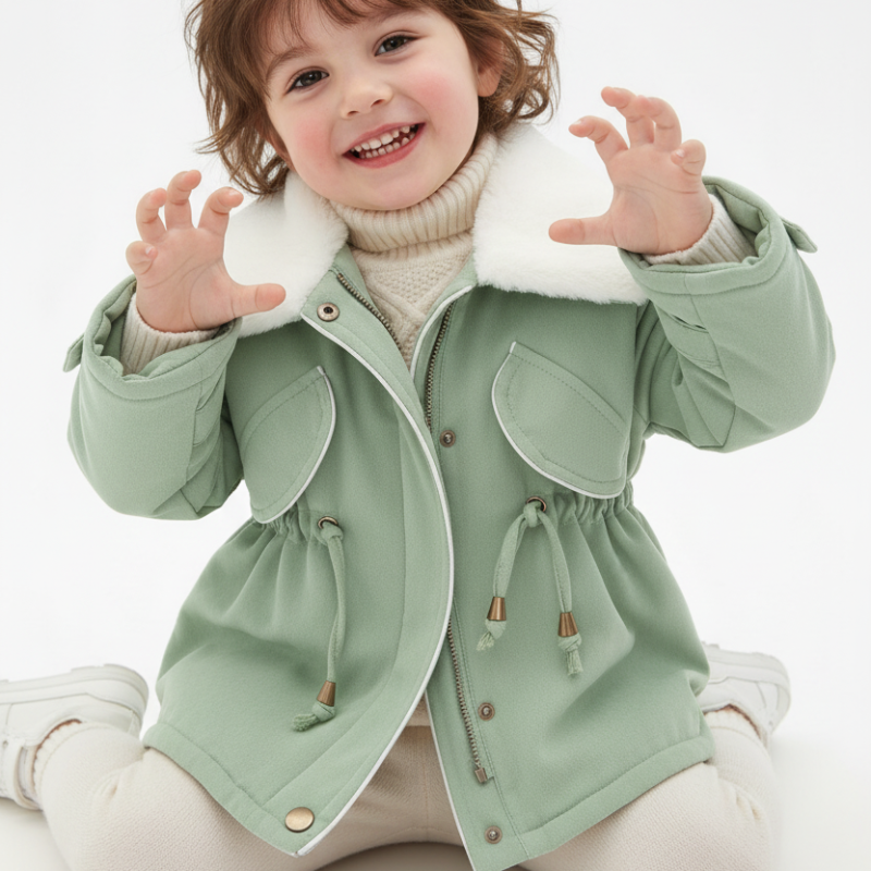 Veste hiver enfant - vue trois-quarts