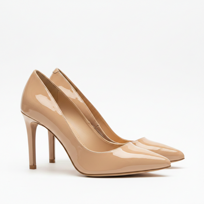 Escarpins talon aiguille nude - vue gauche