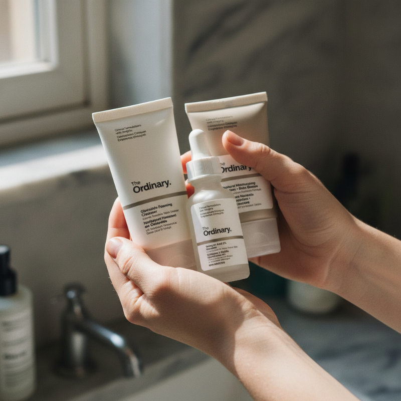 Ensemble soin peau acnéique The Ordinary – lifestyle