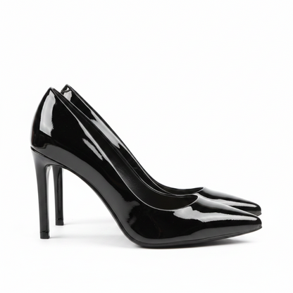 Escarpins talon aiguille noir - vue droite
