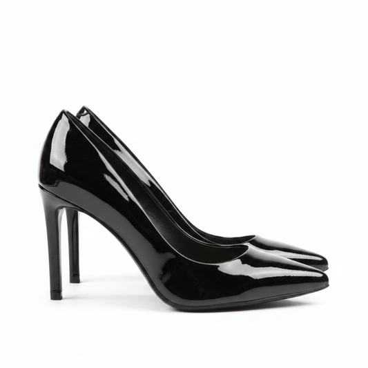 Escarpins talon aiguille noir - vue droite