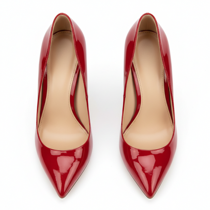 Escarpins talon aiguille rouge - vue dessus