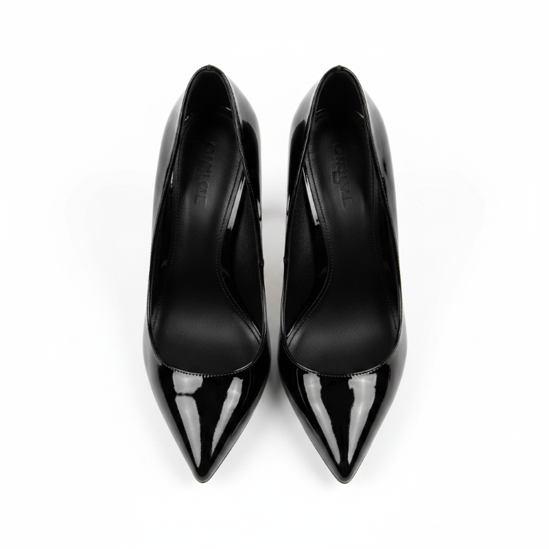 Escarpins talon aiguille noir - vue dessus