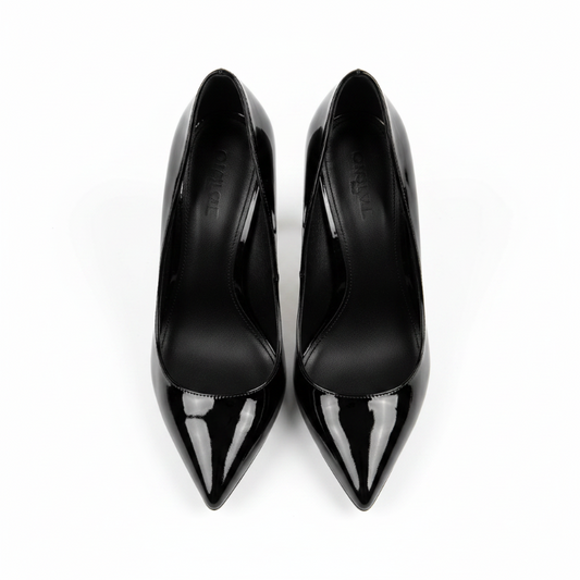 Escarpins talon aiguille noir - vue dessus