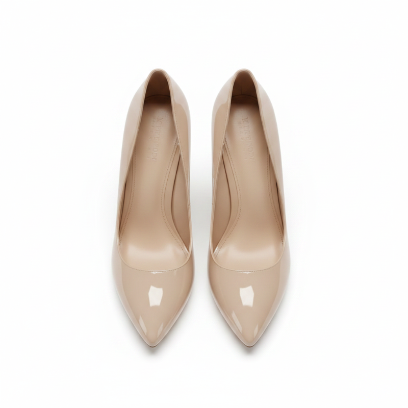 Escarpins talon aiguille nude - vue dessus