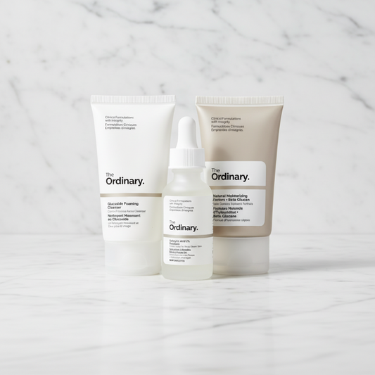 Ensemble soin peau acnéique The Ordinary – vue studio