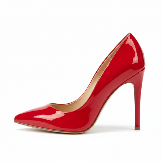 Escarpins talon aiguille rouge - vue droite